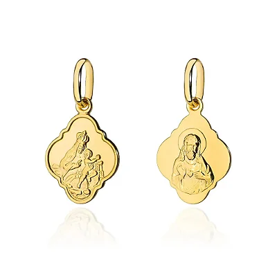VL 1531 - Pingente em Ouro Amarelo 18K - Coração de Jesus