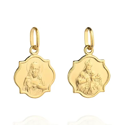 VL 1532 - Pingente em Ouro Amarelo 18K - Coração de Jesus