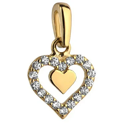 VL 1535 - Pingente em Ouro Amarelo 18K - Coração