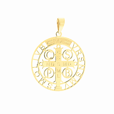 VL 1539 - Pingente em Ouro Amarelo 18K - São Bento