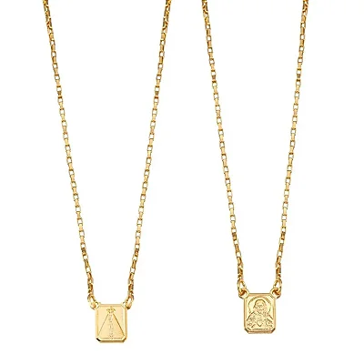 VL 1565 - Escapulário em Ouro Amarelo 18K