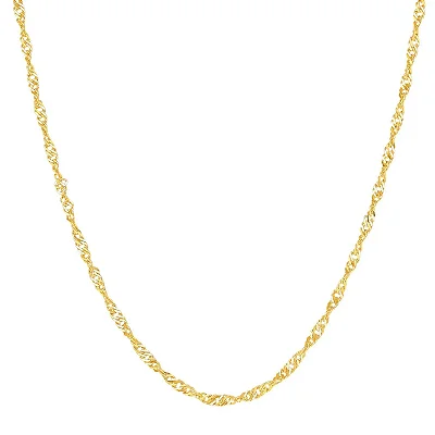 VL 1585 - Corrente em Ouro Amarelo 18K - 60 CM - Singapura