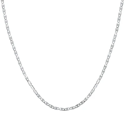 VL 1600 - Corrente em Ouro Branco 18K - 60 CM - Piastrine