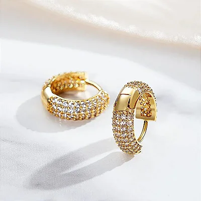 VL 1611 - Par de Brincos em Ouro Amarelo 18K