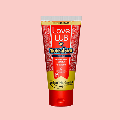 LUBRIFICANTE COMESTÍVEL LOVE LUB BUBBALOVE MORANGO