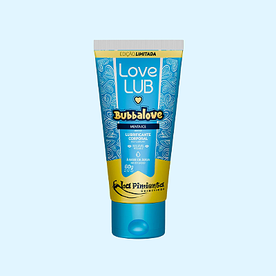 LUBRIFICANTE COMESTÍVEL LOVE LUB BUBBALOVE MENTA ICE - 60G