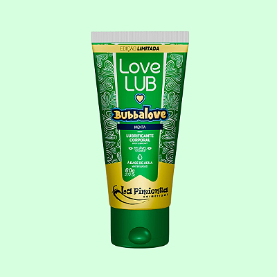 LUBRIFICANTE LOVE LUB BUBBALOVE MENTA - 60G