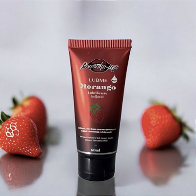 LUBME LUBRIFICANTE PREMIUM - MORANGO HOT 60ML