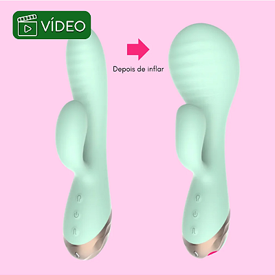 VIBRADOR RABBIT - ESTÍMULO DO CLITÓRIS E PENETRAÇÃO - INFLÁVEL!
