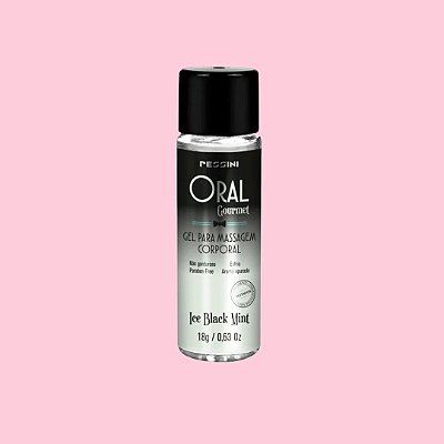 GEL COMESTÍVEL ORAL GOURMET ICE BLACK MENTA 18G