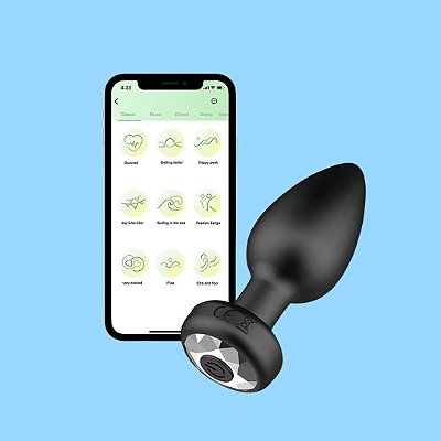 PLUG ANAL VIBRATÓRIO POR APLICATIVO DE CELULAR