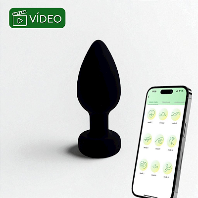 PLUG ANAL VIBRATÓRIO POR APLICATIVO DE CELULAR