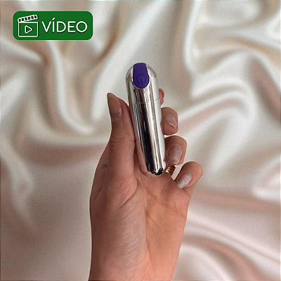 VIBRADOR BULLET RECARREGÁVEL PRATA