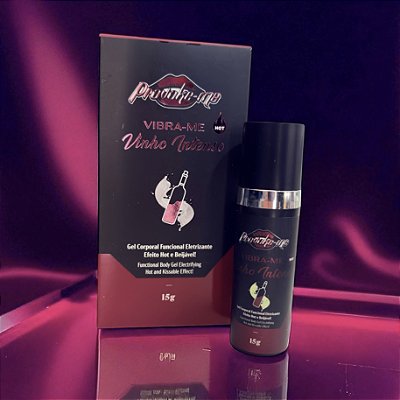 VIBRA-ME VINHO INTENSO GEL ELETRIZANTE BEIJÁVEL 15G