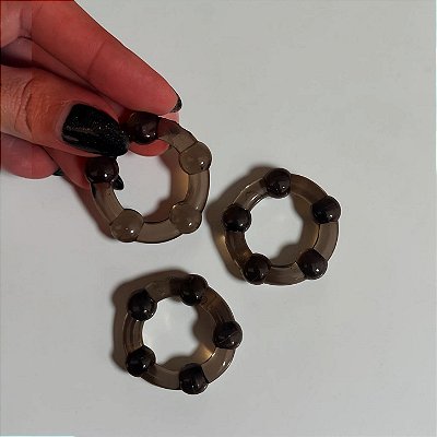 ANEL PENIANO SEM VIBRAÇÃO - KIT COM 3