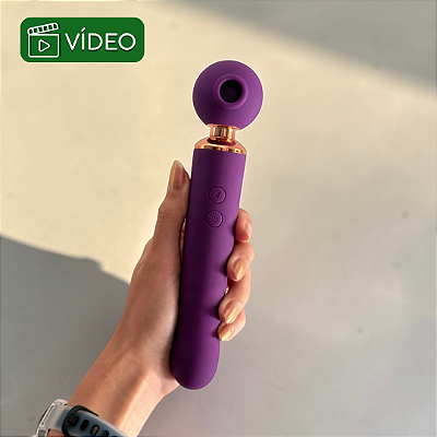VIBRADOR ZYRA - SUGADOR | VAI E VEM | DEDILHAR - RECARREGÁVEL
