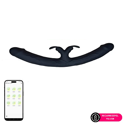 VIBRADOR DUPLO NANA | POR APLICATIVO!