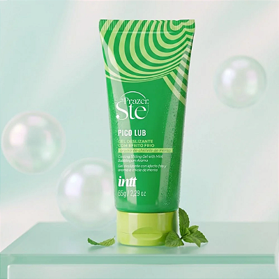 LUBRIFICANTE PICO LUB MENTA EFEITO GELADINHO - GEL DESLIZANTE BEIJÁVEL