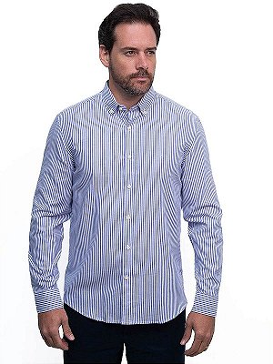 Camisa Manga Longa Regular Button Down Class Branco Aramis