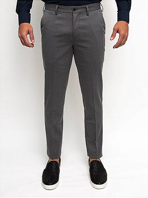 Calça Alfaiataria Slim Grafite Ville de France