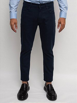 Calça Sarja Slim Five Pockets Marinho Ville de France