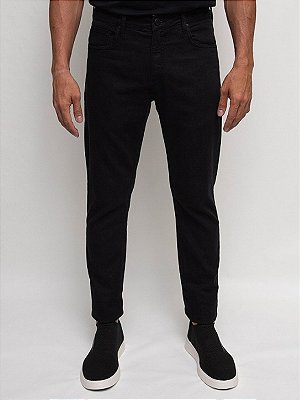 Calça Sarja Slim Five Pockets Preto Ville de France