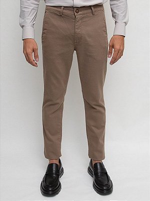 Calça Sarja Squash Bolso Faca Khaki Ville de France