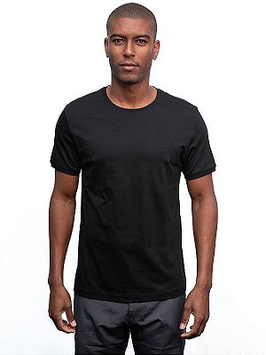 Camiseta Algodão Pima Preto Aramis