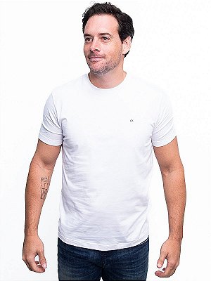 Camiseta Básica Branco Calvin Klein