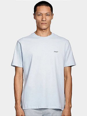 Camiseta Estampa Barcode Azul Celeste Aramis