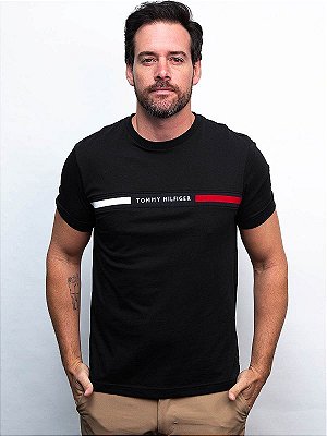 Camiseta Estampada Black Tommy Hilfiger