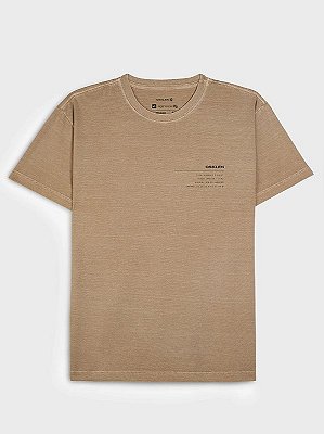 T-Shirt Stone Info Label Palha Osklen