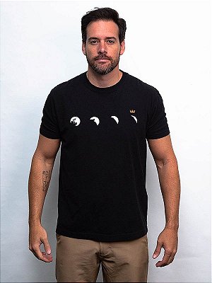 T-Shirt Vintage Moon Preto Osklen