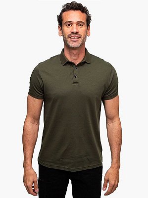 Polo Liquid Cotton Verde Pantano Aramis