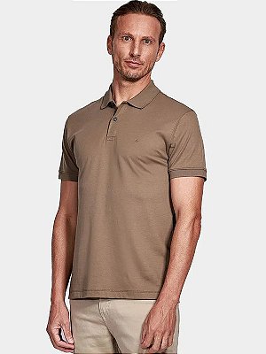 Polo Interlock Pima Caqui Aramis