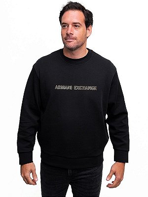 Moletom Preto Armani Exchange