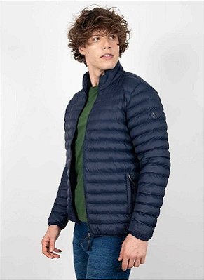 Jaqueta Puffer Smart New Navy Aleatory