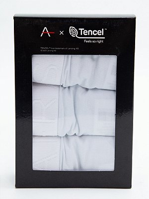 Kit 3 Cuecas Boxer Modal Branco Aramis