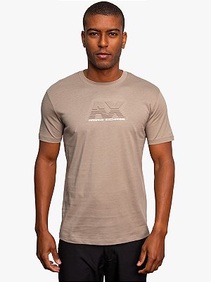 Camiseta Slim Relevo Khaki Armani Exchange