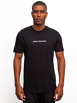 Camiseta Regular Preto Armani Exchange