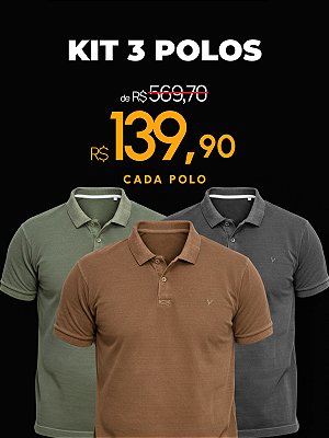 Kit 3 Polos Stoned Ville de France