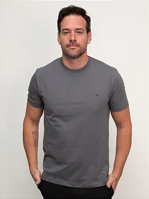 Camiseta Básica Aramis Cinza Grafite