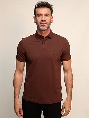 Polo Piquet Regular Fit 1985 Tommy Hilfiger Pure Brown