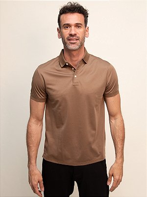 Polo Algodão Australiano Mercerizada Fio 70 Aramis Cáqui