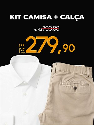 Kit Camisa Soft Tech + Calça Alfaiataria Victory