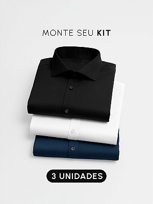 Kit 3 Camisas Soft Tech Slim Giacomelli Uomo
