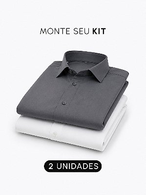 Kit 2 Camisas Soft Tech Slim Giacomelli Uomo