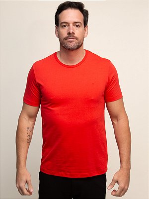 Camiseta Básica Aramis Vermelho Cereja
