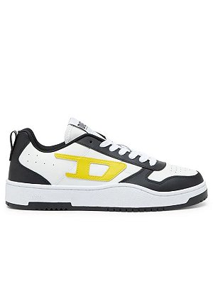 Tênis Diesel S-Ukiyo V2 Low Sneakers Preto Amarelo