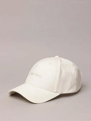 Boné Calvin Klein 5 Gomos Bordado Off White